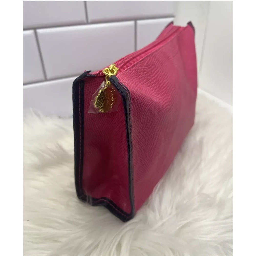 NEW Estee Lauder Pink Recycled Material Toiletry Pouch Bag 7x10".